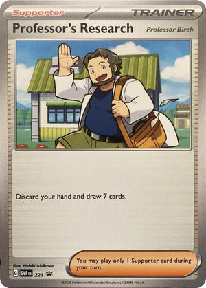 Pokemon TCG - SV: Scarlet & Violet Promo Cards - Professor's Research - SVP 221 - Playset (4x)