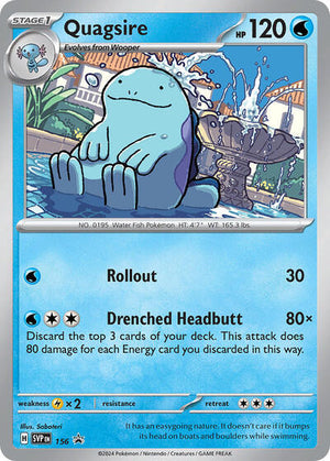 Pokemon TCG - SV: Scarlet & Violet Promo Cards - Quagsire - SVP 156
