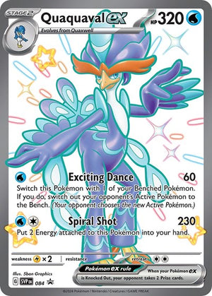 Pokemon TCG - SV: Scarlet & Violet Promo Cards - Quaquaval ex - SVP 084
