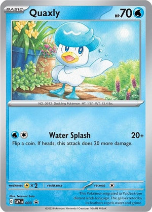 Pokemon TCG - SV: Scarlet & Violet Promo Cards - Quaxly - SVP 003