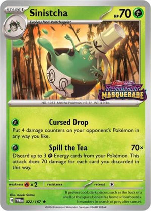 Pokemon TCG - SV: Scarlet & Violet Promo Cards - Sinistcha - (Prerelease) - SVP 023