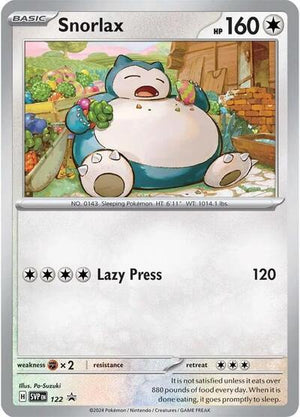 Pokemon TCG - SV: Scarlet & Violet Promo Cards - Snorlax - SVP 122