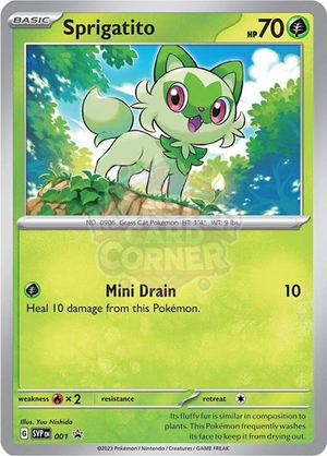 Pokemon TCG - SV: Scarlet & Violet Promo Cards - Sprigatito - SVP 001