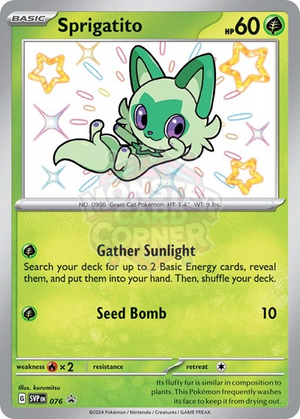 Pokemon TCG - SV: Scarlet & Violet Promo Cards - Sprigatito - SVP 076