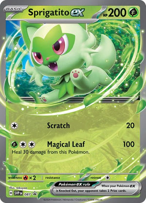 Pokemon TCG - SV: Scarlet & Violet Promo Cards - Sprigatito ex - SVP 087