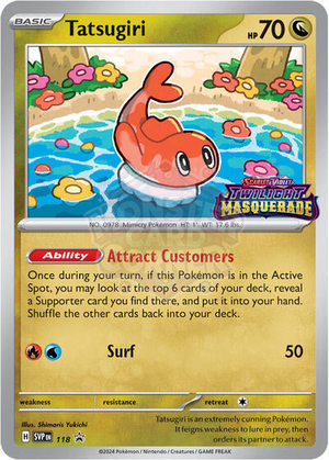 Pokemon TCG - SV: Scarlet & Violet Promo Cards - Tatsugiri - SVP 118