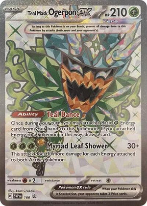 Pokemon TCG - SV: Scarlet & Violet Promo Cards - Teal Mask Ogerpon ex - SVP 166