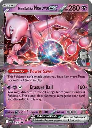 Pokemon TCG - SV: Scarlet & Violet Promo Cards - Team Rocket's Mewtwo ex - SVP 205