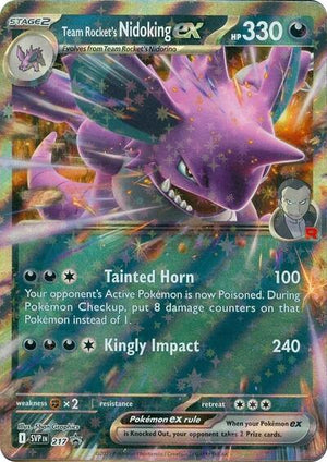 Pokemon TCG - SV: Scarlet & Violet Promo Cards - Team Rocket's Nidoking ex - SVP 217