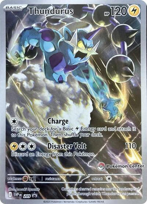 Pokemon TCG - SV: Scarlet & Violet Promo Cards - Thundurus - (Pokemon Center Exclusive) - SVP 209