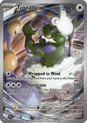 Pokemon TCG - SV: Scarlet & Violet Promo Cards - Tornadus - (Pokemon Center Exclusive) - SVP 210