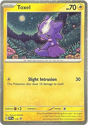 Pokemon TCG - SV: Scarlet & Violet Promo Cards - Toxel - SVP 119