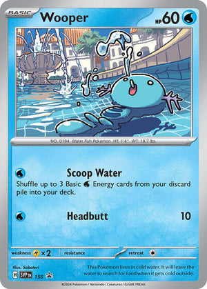 Pokemon TCG - SV: Scarlet & Violet Promo Cards - Wooper - SVP 155