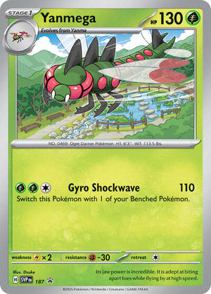 Pokemon TCG - SV: Scarlet & Violet Promo Cards - Yanmega - (Cosmos Holo) - SVP 187