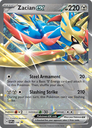 Pokemon TCG - SV: Scarlet & Violet Promo Cards - Zacian ex - SVP 198