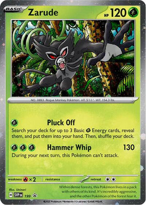 Pokemon TCG - SV: Scarlet & Violet Promo Cards - Zarude - (Cosmos Holo) - SVP 199
