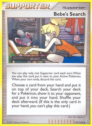 Pokemon TCG - Secret Wonders - Bebe's Search - 119/132 - Reverse Holofoil
