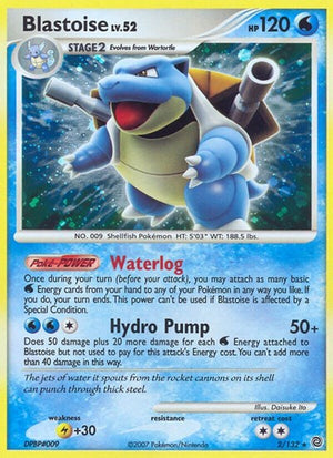 Pokemon TCG - Secret Wonders - Blastoise - 2/132 - Reverse Holofoil