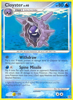 Pokemon TCG - Secret Wonders - Cloyster - 47/132