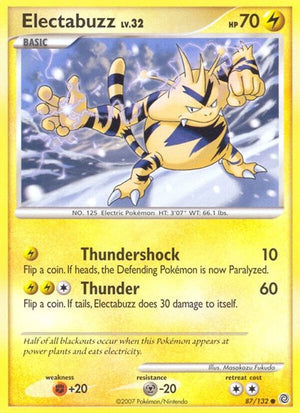 Pokemon TCG - Secret Wonders - Electabuzz - 87/132