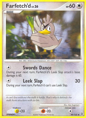Pokemon TCG - Secret Wonders - Farfetch'd - 49/132 - Reverse Holofoil