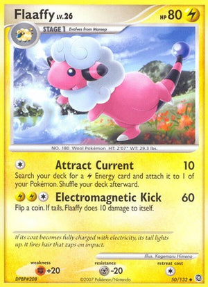 Pokemon TCG - Secret Wonders - Flaaffy - 50/132 - Reverse Holofoil