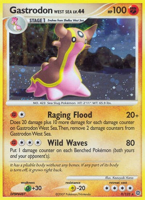 Pokemon TCG - Secret Wonders - Gastrodon West Sea - 9/132 - Reverse Holofoil