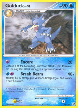 Pokemon TCG - Secret Wonders - Golduck - 28/132 - Reverse Holofoil