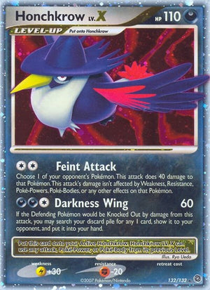 Pokemon TCG - Secret Wonders - Honchkrow LV.X - 132/132 - Holofoil