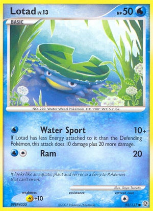 Pokemon TCG - Secret Wonders - Lotad - 92/132