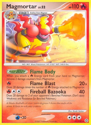 Pokemon TCG - Secret Wonders - Magmortar - 31/132 - Reverse Holofoil