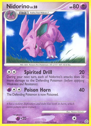 Pokemon TCG - Secret Wonders - Nidorino - 57/132 - Reverse Holofoil
