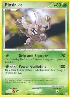 Pokemon TCG - Secret Wonders - Pinsir - 59/132 - Reverse Holofoil