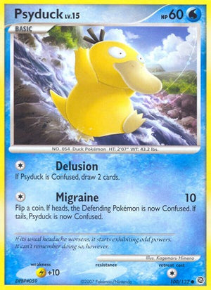 Pokemon TCG - Secret Wonders - Psyduck - 100/132 - Reverse Holofoil