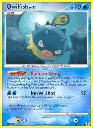 Pokemon TCG - Secret Wonders - Qwilfish - 101/132