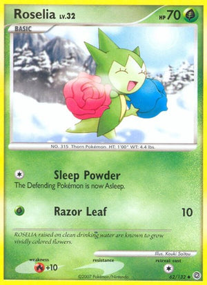 Pokemon TCG - Secret Wonders - Roselia - 62/132 - Reverse Holofoil