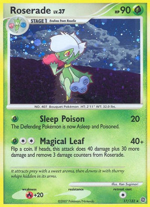 Pokemon TCG - Secret Wonders - Roserade - 17/132 - Reverse Holofoil