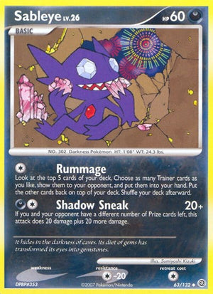 Pokemon TCG - Secret Wonders - Sableye - 63/132