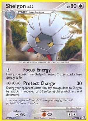 Pokemon TCG - Secret Wonders - Shelgon - 64/132 - Reverse Holofoil