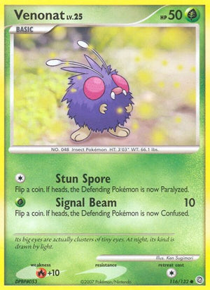 Pokemon TCG - Secret Wonders - Venonat - 116/132