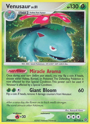 Pokemon TCG - Secret Wonders - Venusaur - 20/132 - Reverse Holofoil