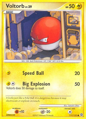 Pokemon TCG - Secret Wonders - Voltorb - 117/132