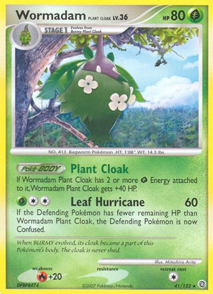 Pokemon TCG - Secret Wonders - Wormadam Plant Cloak - 41/132 - Reverse Holofoil