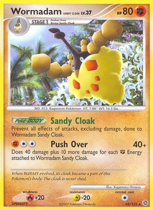 Pokemon TCG - Secret Wonders - Wormadam Sandy Cloak - 42/132 - Reverse Holofoil