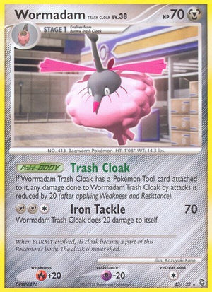 Pokemon TCG - Secret Wonders - Wormadam Trash Cloak - 43/132 - Reverse Holofoil