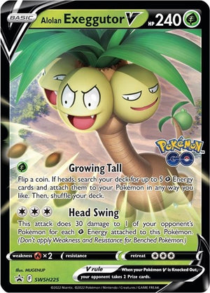 Pokemon TCG - SWSH: Sword & Shield Promo Cards - Alolan Exeggutor V - SWSH225