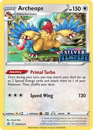 Pokemon TCG - SWSH: Sword & Shield Promo Cards - Archeops - (Prerelease) - SWSH272