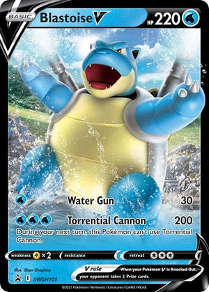 Pokemon TCG - SWSH: Sword & Shield Promo Cards - Blastoise V - SWSH101