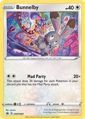 Pokemon TCG - SWSH: Sword & Shield Promo Cards - Bunnelby - SWSH082