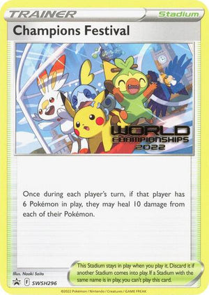 Pokemon TCG - SWSH: Sword & Shield Promo Cards - Champions Festival - (World Championships 2022) - SWSH296
